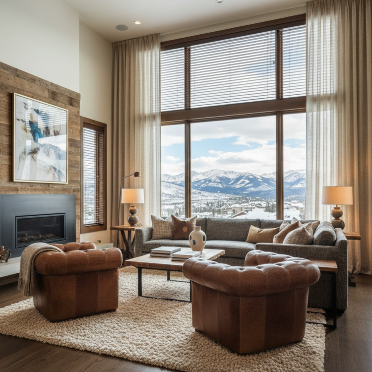 Layering‍‌‍‍‌‍‌‍‍‌ Blinds and Curtains for Your Park City Home